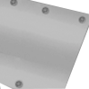 Baugerüstbanner mit Ösen im Abstand von 50 cm oben und unten