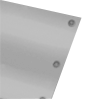 Hochwertige Blockout-Plane, 4/4-farbig beidseitig bedruckt, Ösen im Abstand von 50 cm links und rechts