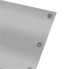 Hochwertige PVC-Plane, 4/0-farbig bedruckt, Ösen im Abstand von 50 cm links und rechts