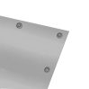 Hochwertiges Textilbanner Blockout, 4/0-farbig bedruckt, Ösen im Abstand von 50 cm links und rechts