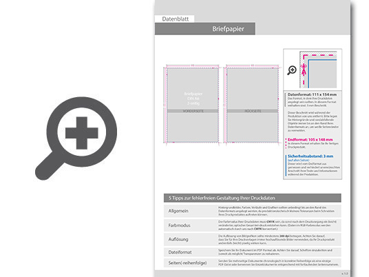 Product Bild briefpapier_din_a6__4_4_farbig__(vorderseite__farbig___r__ckseite__farbig)