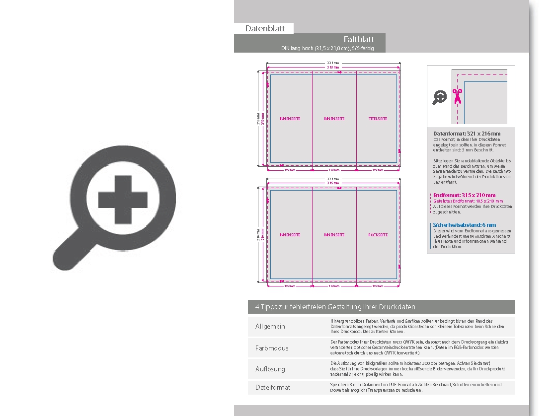 Product Bild faltblatt__gefalzt_auf_din_lang__6-seiter_(zickzackfalz)__beidseitig_bedruckt_(4_4_farbig_+_2_sonderfarben_hks)
