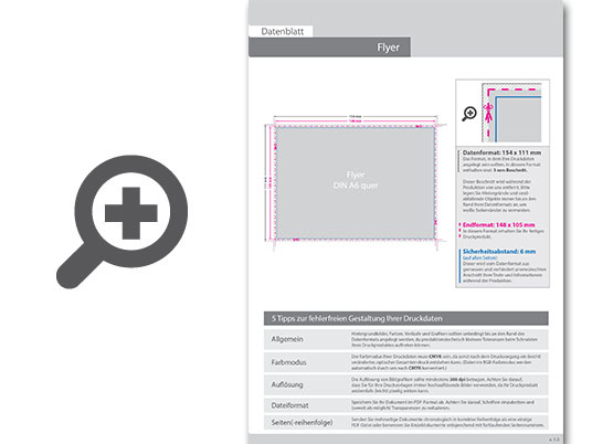 Product Bild multiloft-flyer_din_a6_quer_(14_8_cm_x_10_5_cm)__4_0_farbig_(einseitiger_druck)