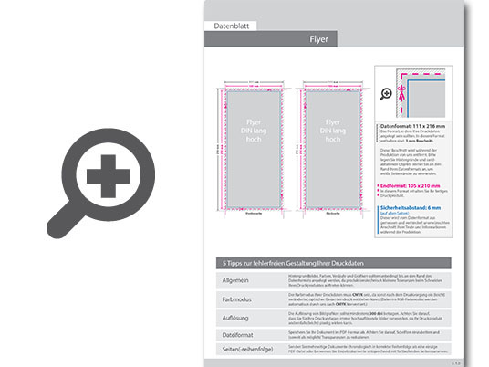 Product Bild flyer_din_lang_(10_5_cm_x_21_0_cm)__beidseitig_bedruckt_(4_4_farbig_+_1_sonderfarbe_hks)