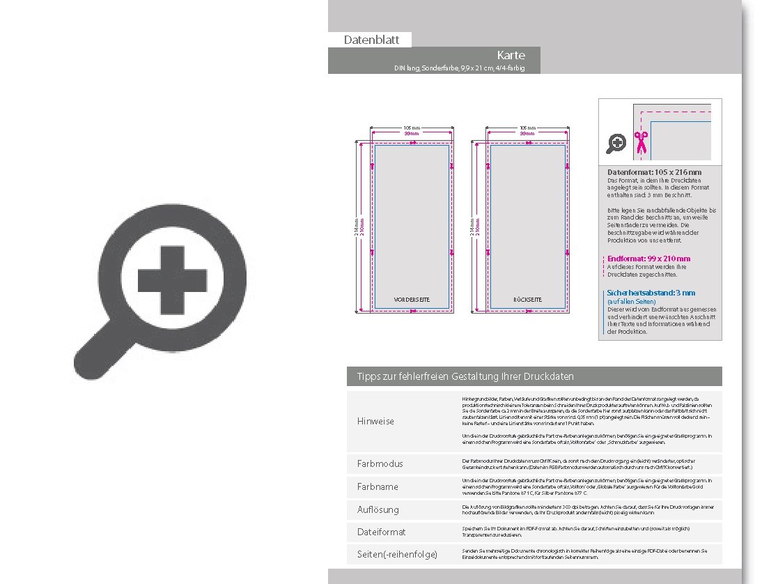 Product Bild einladungskarte_din_lang_4_4_farbig_+_sonderfarbe_gold