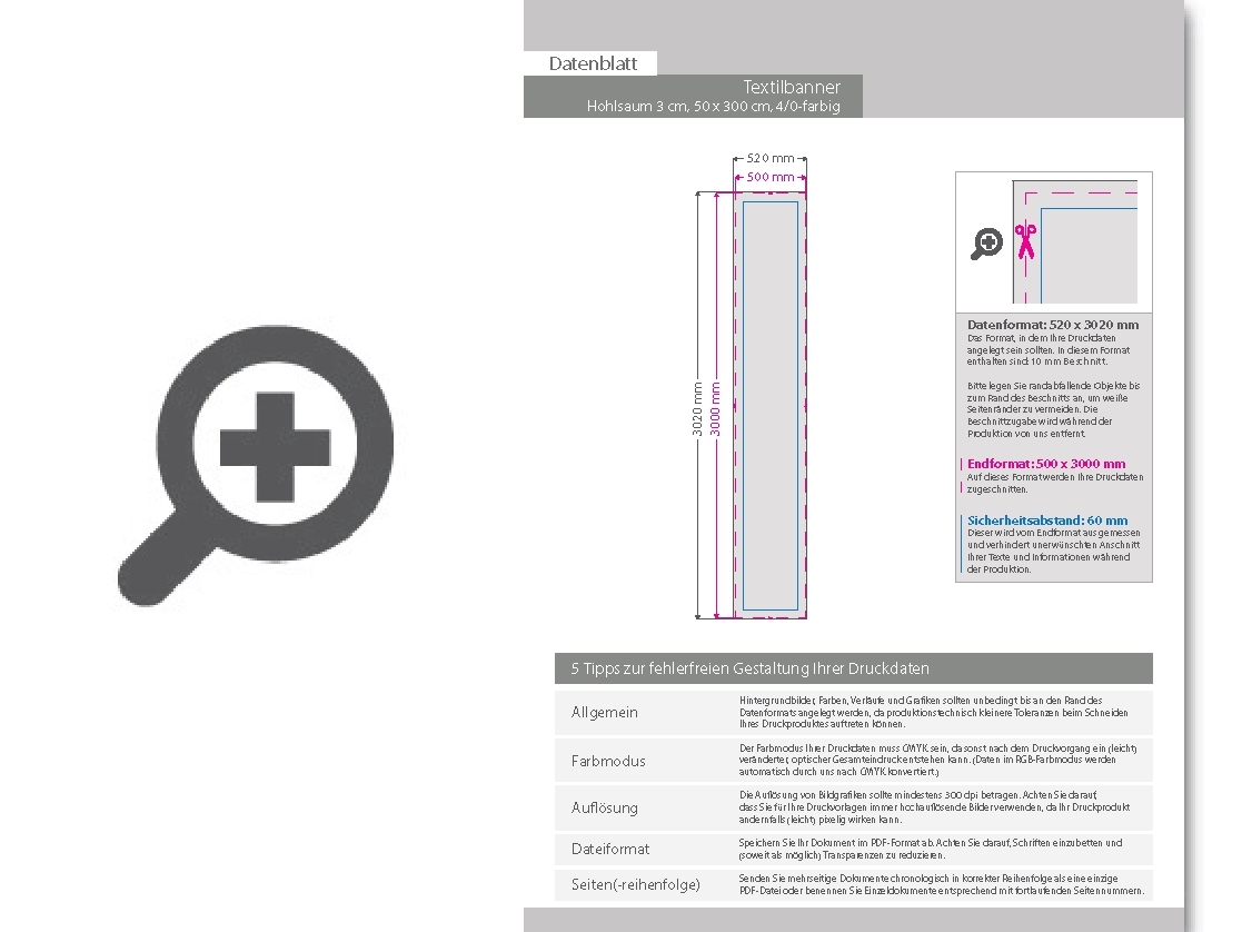 Product Bild hochwertige_stoff-banner_50_x_300_cm__4_0-farbig_bedruckt__hohlsaum_links_und_rechts_(durchmesser_hohlsaum_3_0_cm)